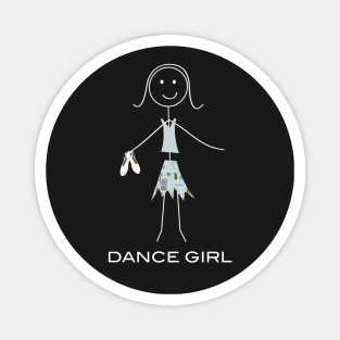 Funny Womens Dance Ballet Design Magnet